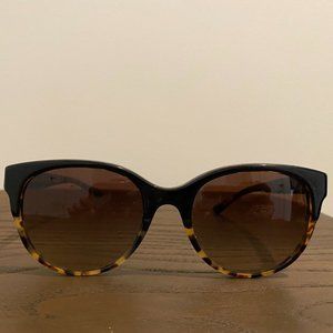 Tory Burch Havana Dark Brown Gradient Sunglasses